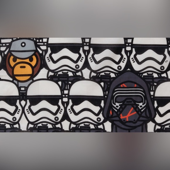 Pristine Bathing Ape BAPE X Star Wars Collection Short Sleeve T Shirt Size L - Picture 6 of 8